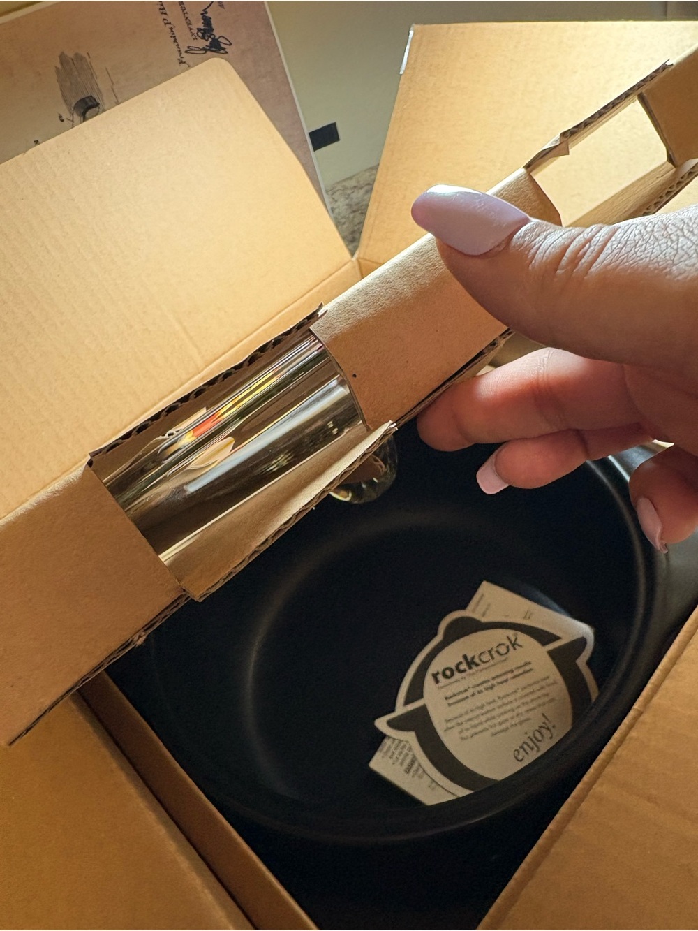 Pampered Chef Black Nonstick RockCrok Dutch Oven Insert